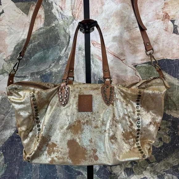 New Free People We The Free Pyrite Augustine Tote Bag - Picture 8 of 9